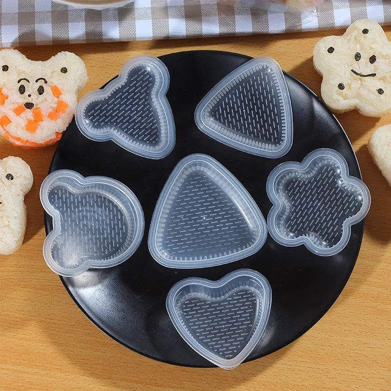 Sushi Mold Set DIY Lunch Box Triangle Rice Ball Mould Kitchen Accessories