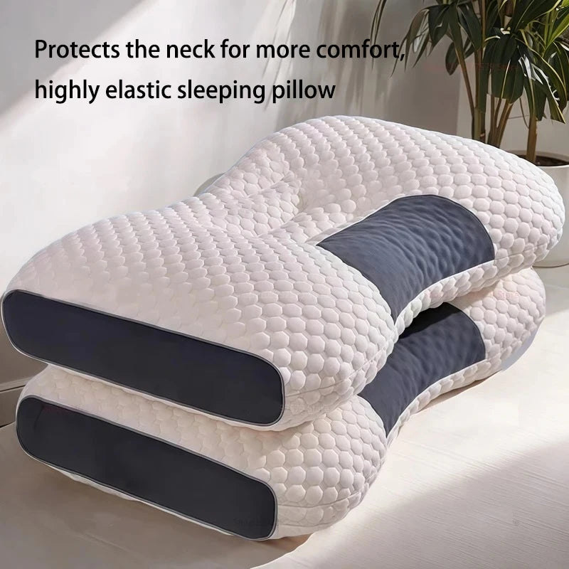 1/2/4 Pcs Bedding Sleep Pillow Neck Pillow with Elasticity and Non Collapse Soft Neck Protection Sleeping Pillow Neck Comfort