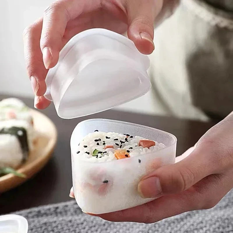 Sushi Mold Set DIY Lunch Box Triangle Rice Ball Mould Kitchen Accessories