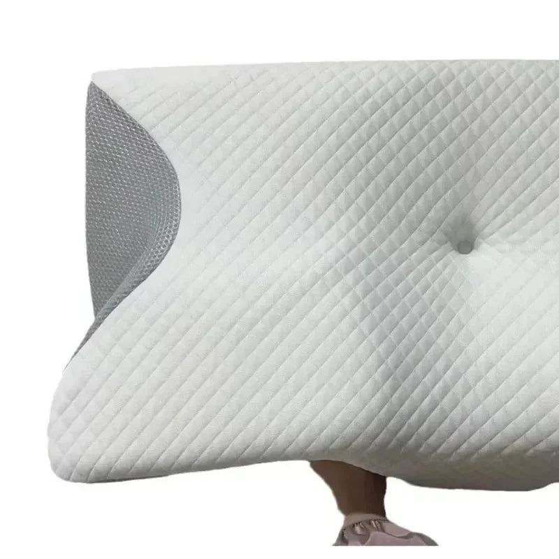 Sleep Memory Pillow Butterfly Memory Foam Neck Pillows Contoured Sleep for Neck Pain Relief Stomach Support Comfortable Pillow