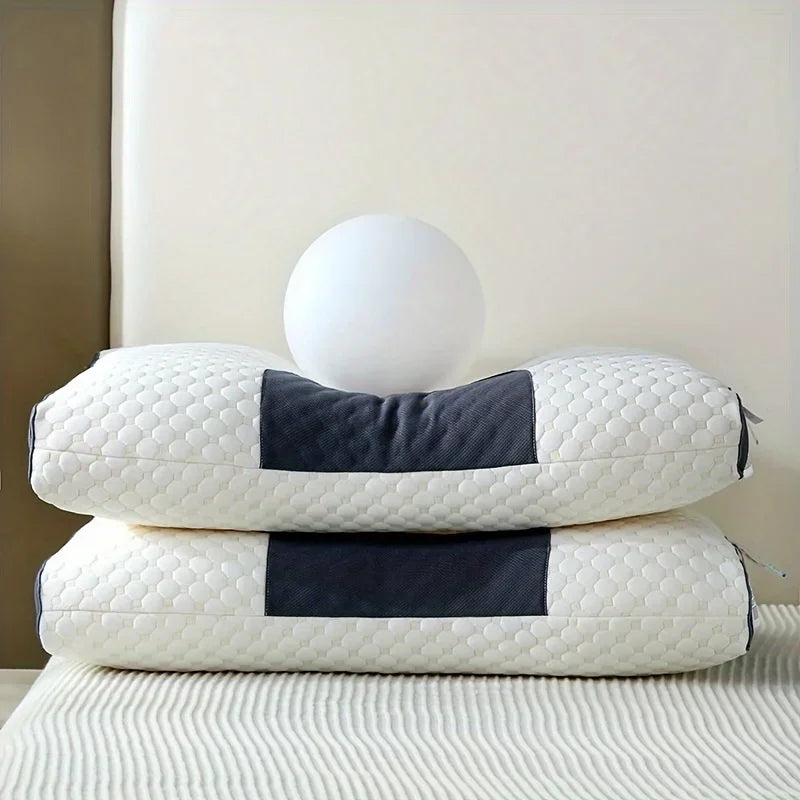 1/2/4 Pcs Bedding Sleep Pillow Neck Pillow with Elasticity and Non Collapse Soft Neck Protection Sleeping Pillow Neck Comfort