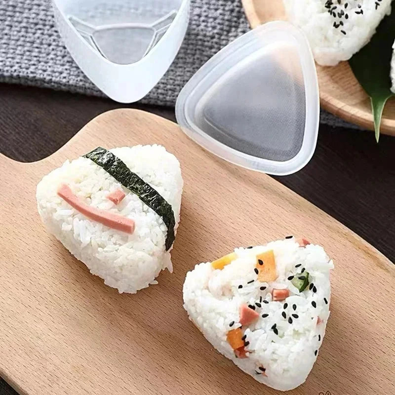 Sushi Mold Set DIY Lunch Box Triangle Rice Ball Mould Kitchen Accessories