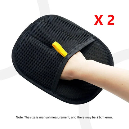 Pet Hair Removal Tools Reusable Gloves Pet Double Sided Beauty Gloves Carpet Removal Pet Fur Hair Pet Supplies Sofa Carpet Home