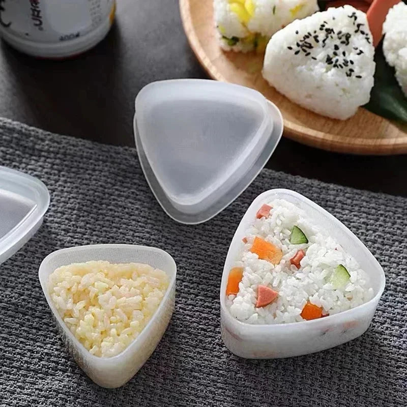 Sushi Mold Set DIY Lunch Box Triangle Rice Ball Mould Kitchen Accessories