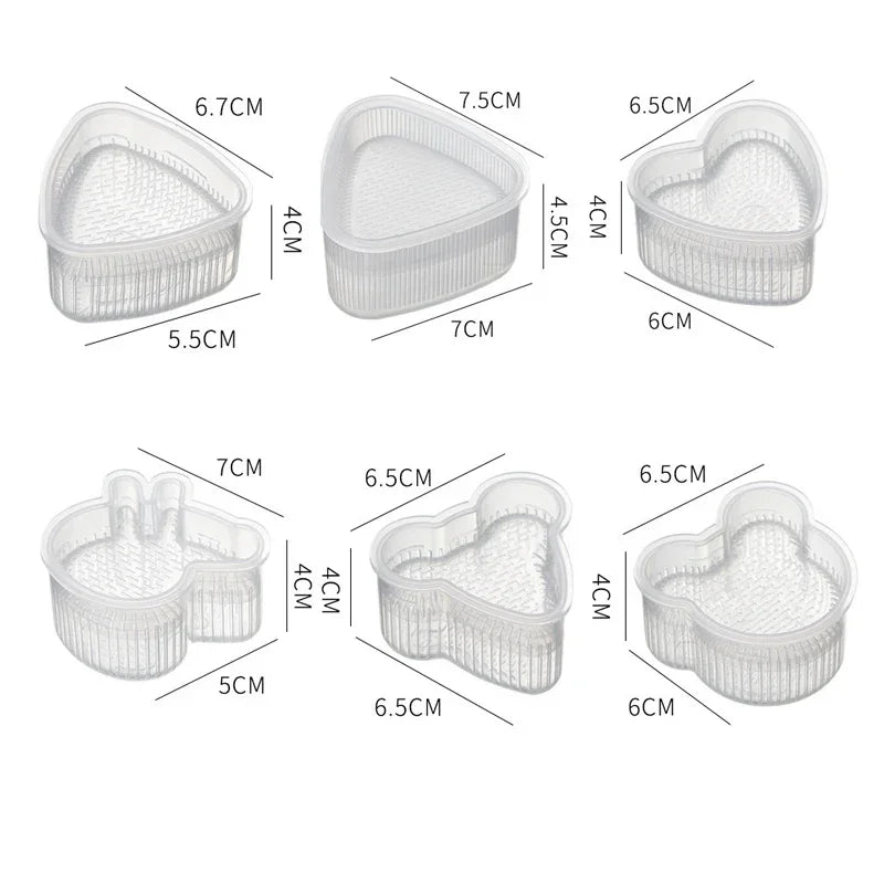 Sushi Mold Set DIY Lunch Box Triangle Rice Ball Mould Kitchen Accessories