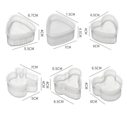 Sushi Mold Set DIY Lunch Box Triangle Rice Ball Mould Kitchen Accessories